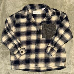 Zara boys plaid shirt